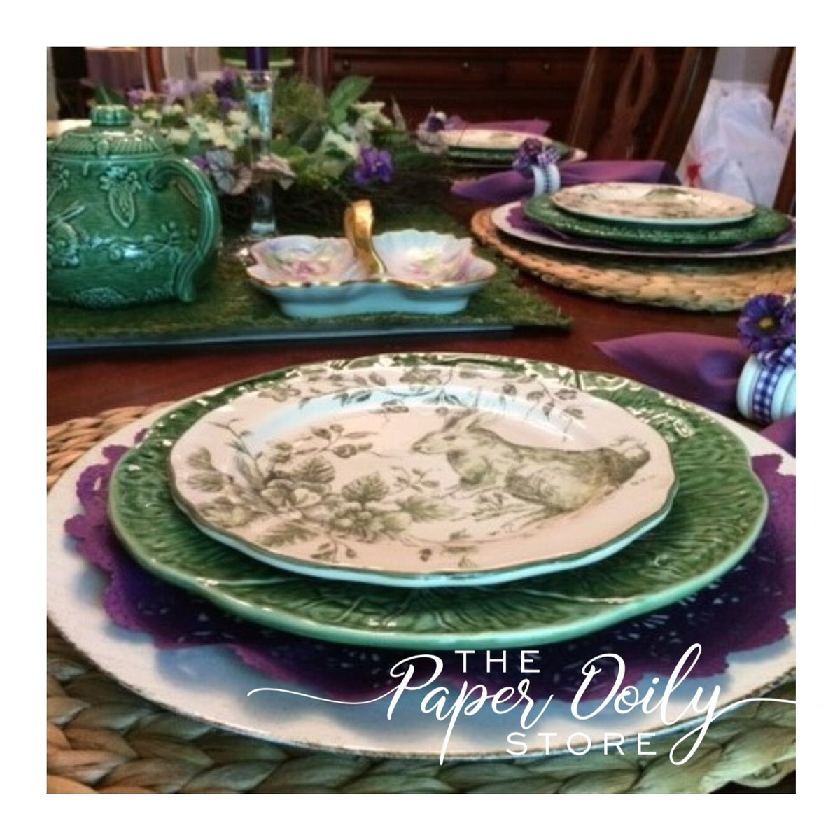 SEAFOAM Paper Doilies Normandy | 5" 6" 8" Sizes | Teal Paper Doily, Teal Chargers, Sea foam Doilies, DIY Invitations