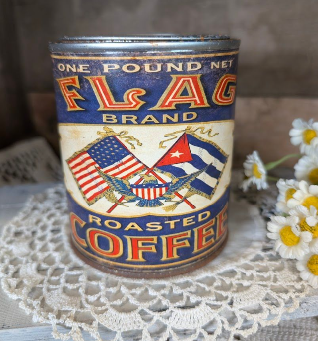 Assorted Americana Rusted Tin Can