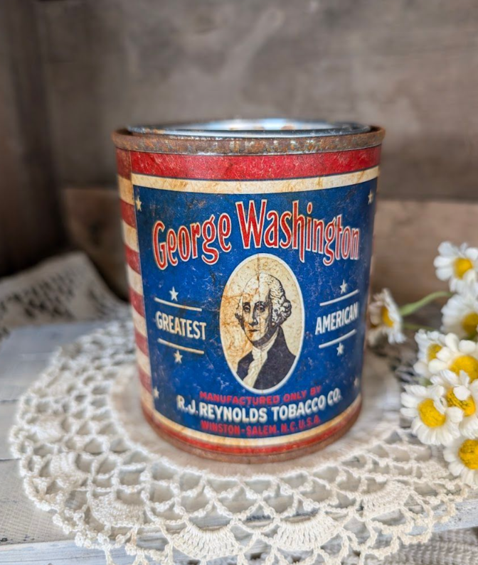 Assorted Americana Rusted Tin Can