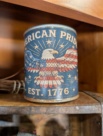 Assorted Americana Rusted Tin Can