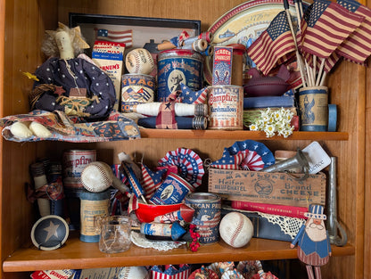 Assorted Americana Rusted Tin Can