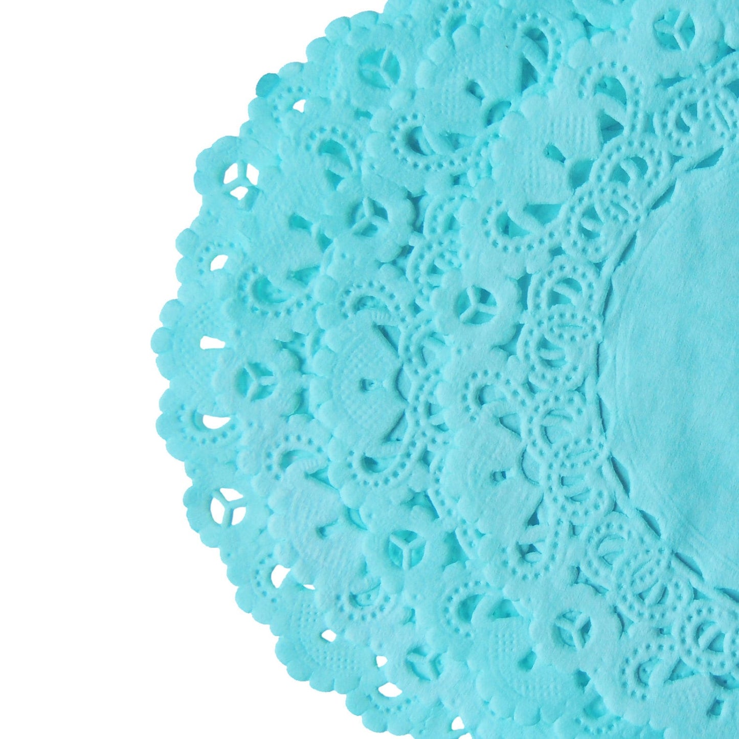ROBIN EGG BLUE Paper Lace Doilies | 8" 12" Sizes | Light Blue Paper Doily, Blue Chargers, Blue Placemats