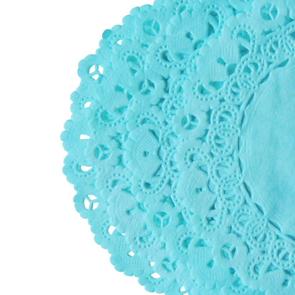 ROBIN EGG BLUE Paper Lace Doilies | 8" 12" Sizes | Light Blue Paper Doily, Blue Chargers, Blue Placemats