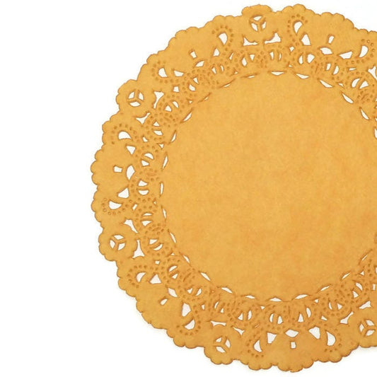 10 - 12" PALOMINO GOLD Normandy Doilies | Gold Color Doilies, Gold Charger,  Yellow Doilies, Gold Chargers, Fall Decor