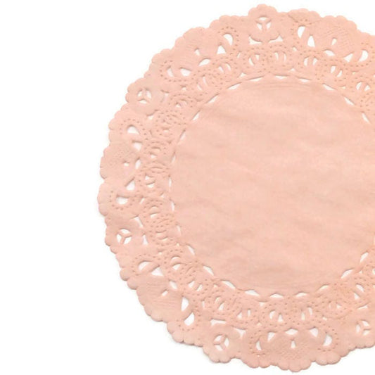 MELON PEACH Paper Doilies | 4" 10" 12" Sizes | Peach Lace Doilies, Peach Chargers, Peach Doily, Peach Centerpiece