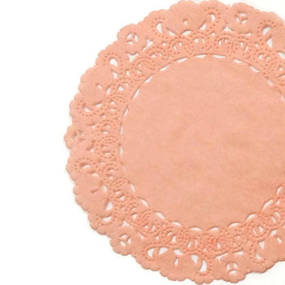 PEACH Normandy Paper Doilies | 8" 10" 12" Peach Lace Doilies, Peach Chargers, Peach Doily, Peach Centerpiece