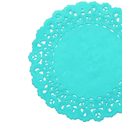 MERMAID AQUA Paper Doilies | 6" 8" 10" Sizes | Aqua Blue Paper Doily, Aqua Wedding, Blue Placemats