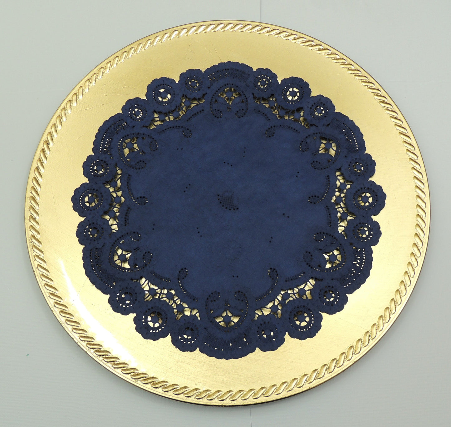 10  - 10" AUTUMN GOLD French Lace Paper Doilies | Golden Yellow Paper Doilies, Yellow Paper Chargers, Yellow Placemats