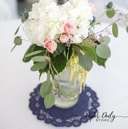 CELADON GREEN Paper Doilies French Lace | 6" Size | Mint Paper Doilies, Mint Green Chargers, Mint Placemats