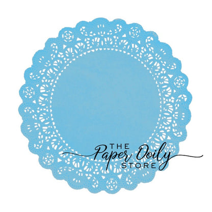 13 - 6" PASTEL BLUE Normandy Paper Doilies | Light Blue Paper Doilies Weddings, Baby Shower