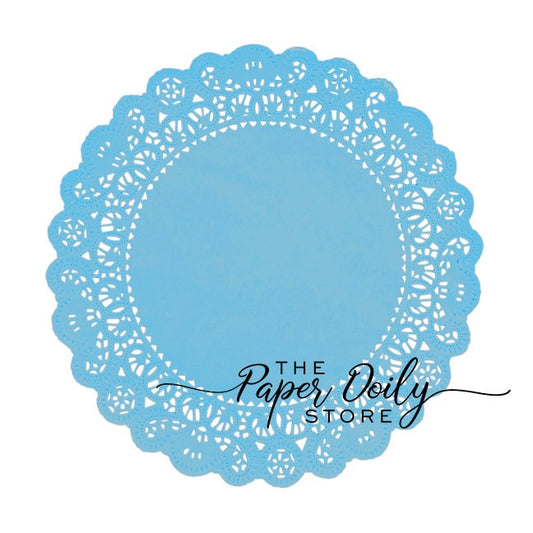 13 - 6" PASTEL BLUE Normandy Paper Doilies | Light Blue Paper Doilies Weddings, Baby Shower