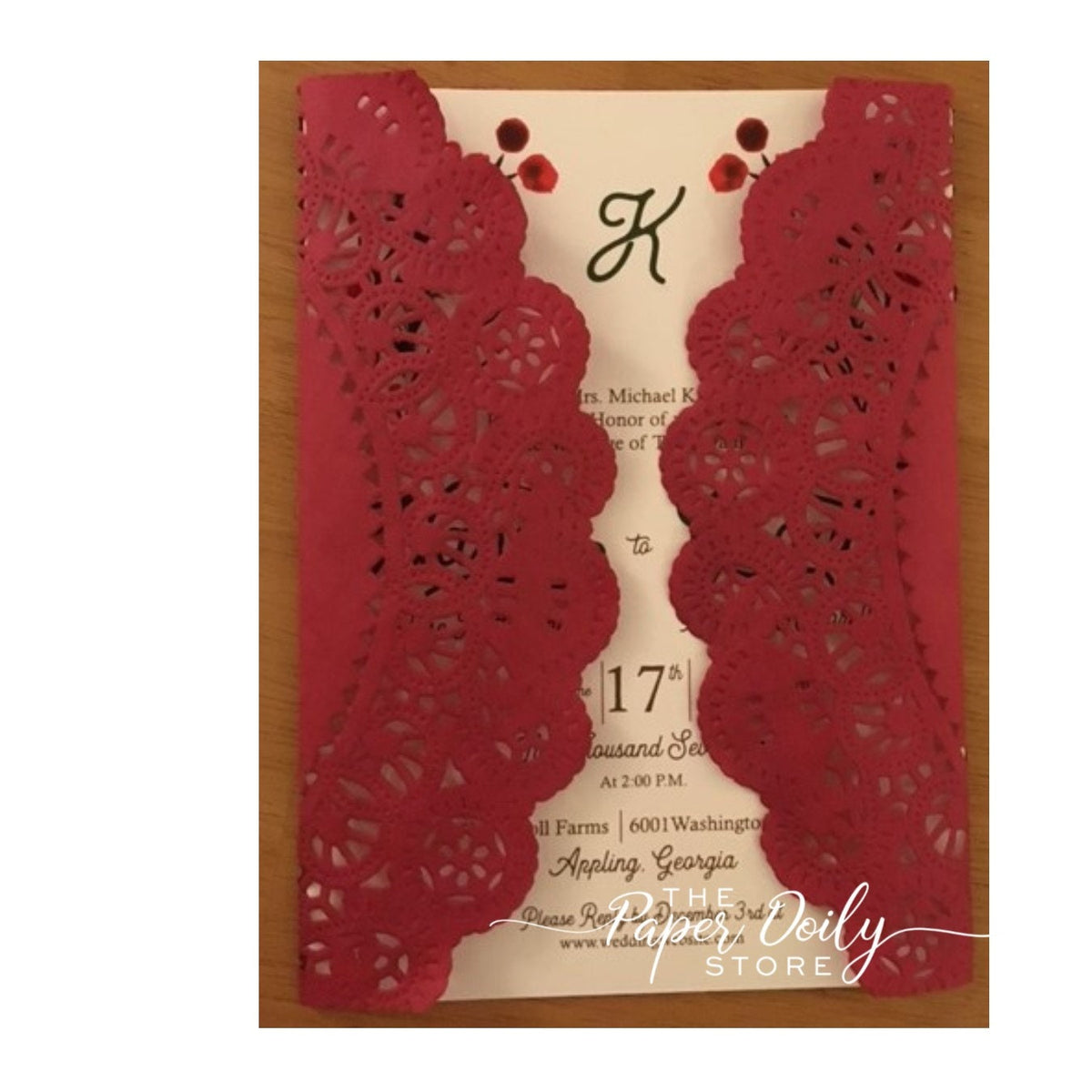 TERRA COTTA Paper Doilies | 4" 5" 6" 8" 10" Sizes | Rust Round Paper Doily, Copper Paper Doilies, Rust Orange Charger Doily