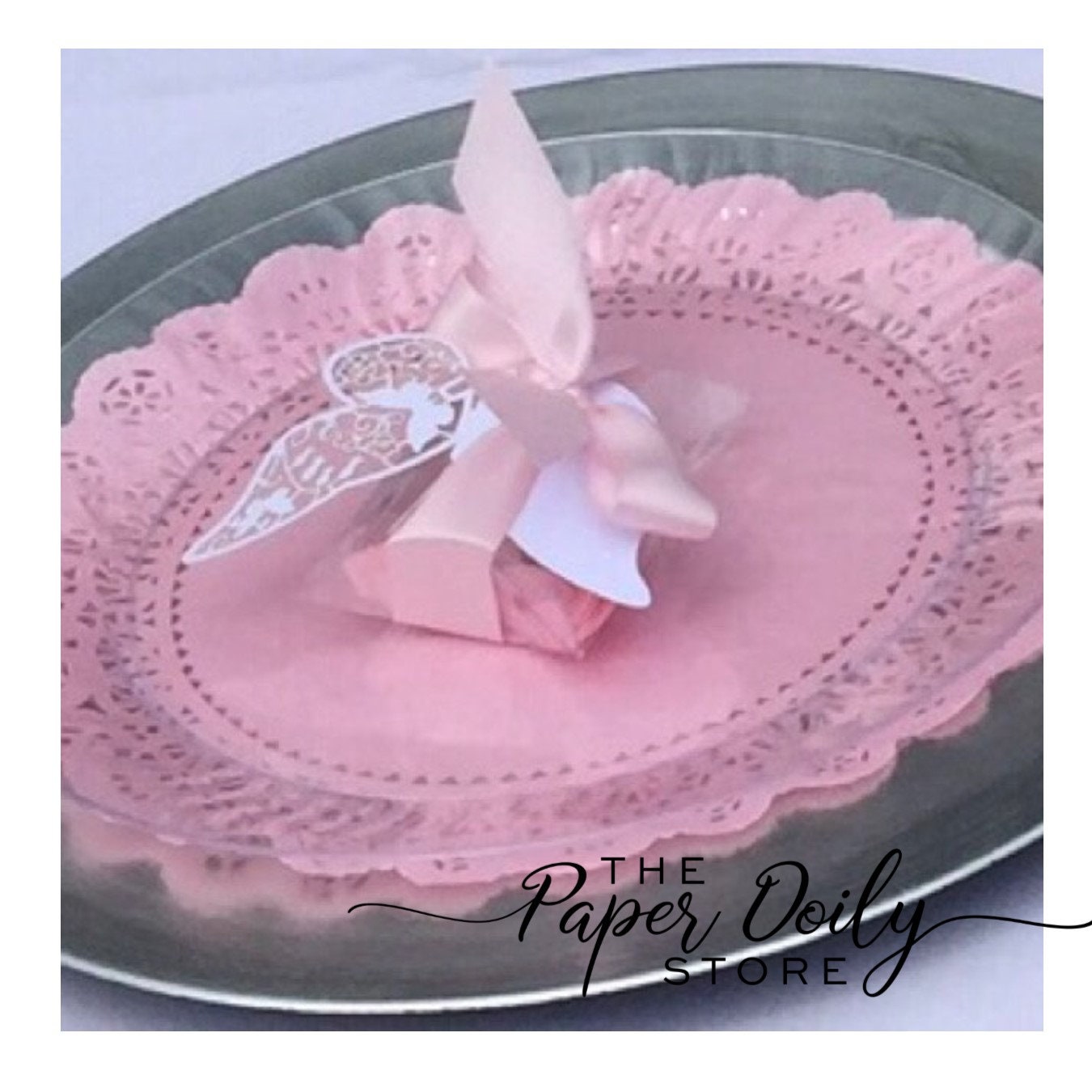 MELON PEACH Paper Doilies | 4" 10" 12" Sizes | Peach Lace Doilies, Peach Chargers, Peach Doily, Peach Centerpiece