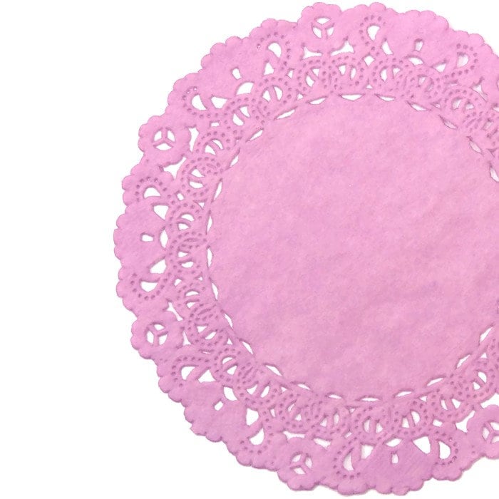 25 - 12" BARELY MAUVE Normandy Lace Doilies | Light Purple Doily, Plum Doily, Pink Doily, Mauve Placemats