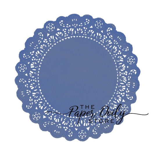 PERIWINKLE Paper Doilies Normandy | 4" 8" 12" Round Size | Grape Color Doily, Purple Doilies, Purple Wedding, Purple Blue Doilies