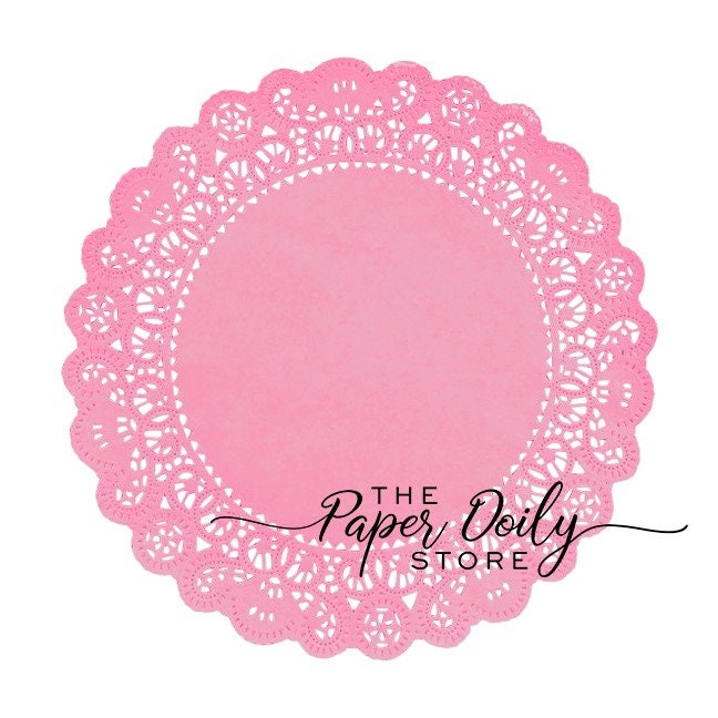 15 - 4" COTTON CANDY PINK Paper Doilies Normandy| Pink Paper Doily, Pink Doily, Pink Chargers, Pink Placemats