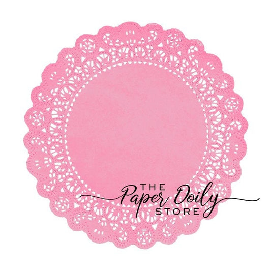15 - 4" COTTON CANDY PINK Paper Doilies Normandy| Pink Paper Doily, Pink Doily, Pink Chargers, Pink Placemats