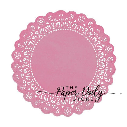 WILDFLOWER PINK Paper Doilies | 8" 10" Sizes | Light Pink Doily, Pink Paper Doilies, Pink Chargers, Rose Pink Placemats