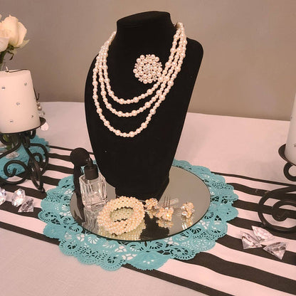 BAHAMA BLUE Normandy Paper Lace Doilies | 5" 8" 10" Sizes | Teal Doily, Turquoise Doily,  Blue Paper Doily
