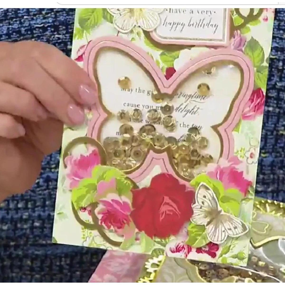 Anna Griffin SPRINGTIME SHAKER Card Kit - Makes 30 Cards *New*0300