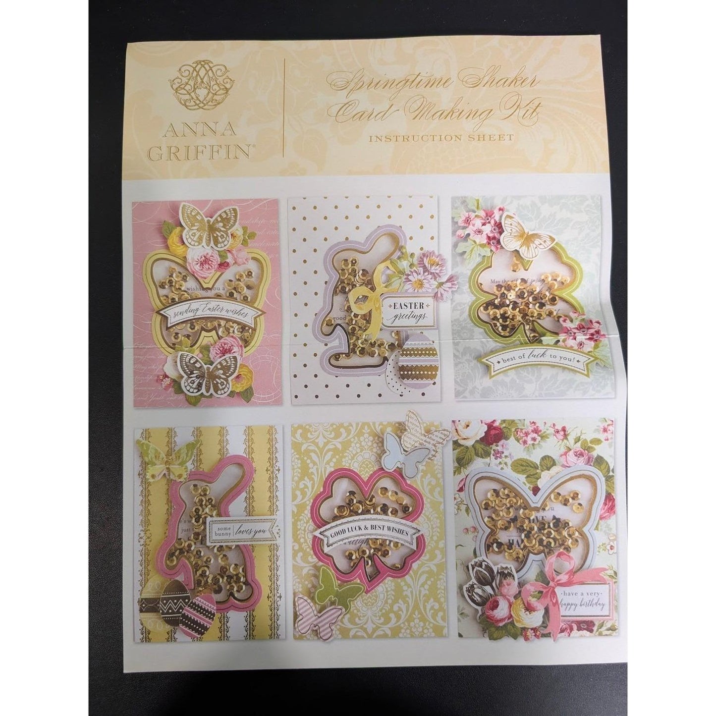 Anna Griffin SPRINGTIME SHAKER Card Kit - Makes 30 Cards *New*0300