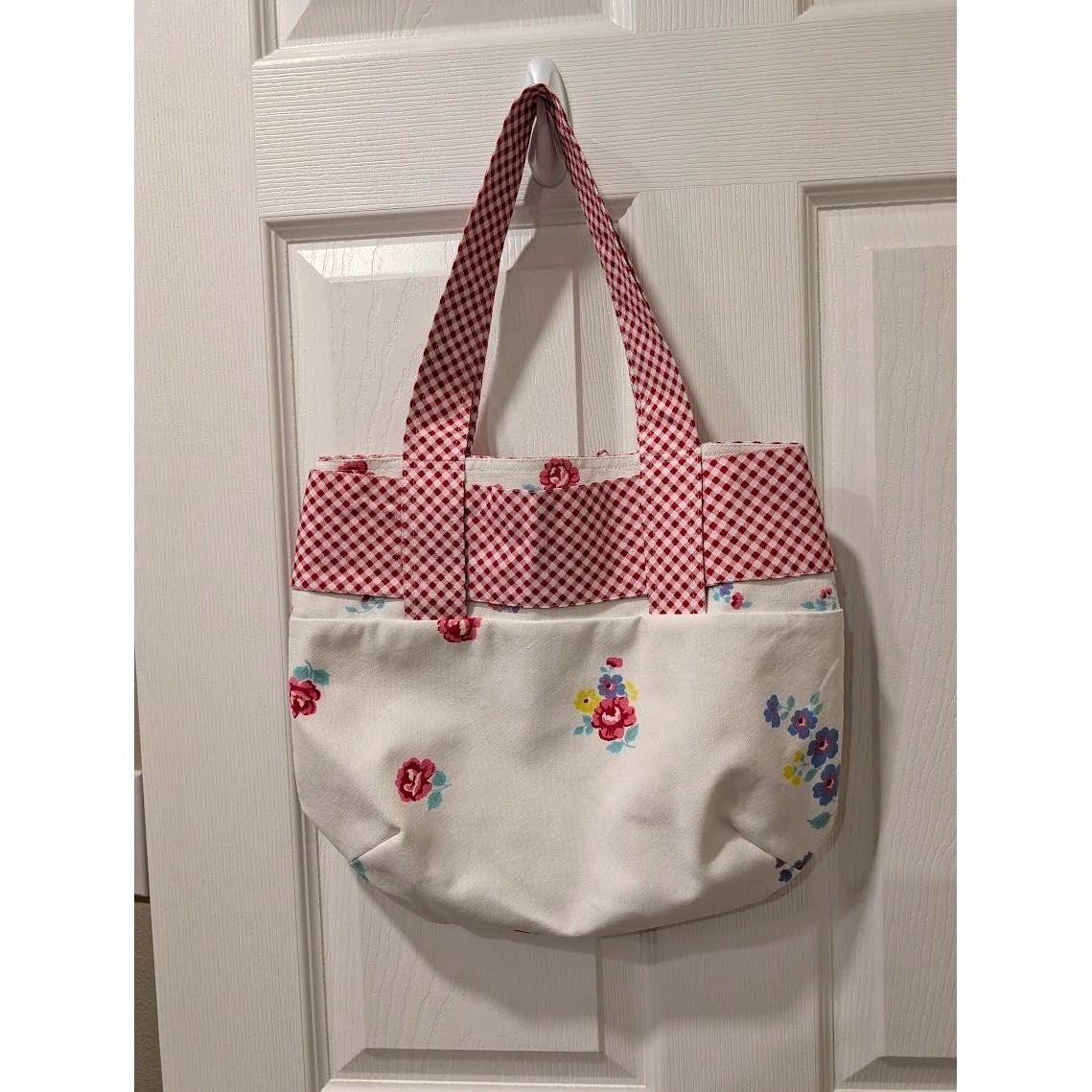 VINTAGE Tablecloth Summertime Upcycled Shoulder Purse! No. 1
