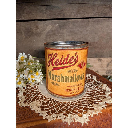 Heide's MARSHMALLOWS Vintage Inspired Rusted Can - Pint