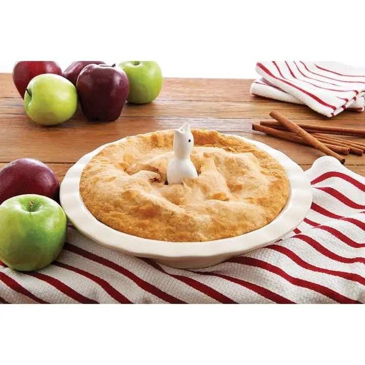 White Baking Pie Bird, Porcelain - Best Seller!