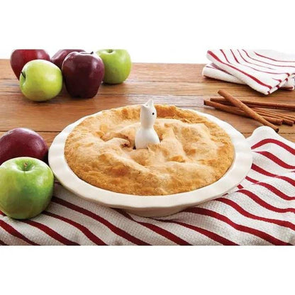 White Baking Pie Bird, Porcelain - Best Seller!