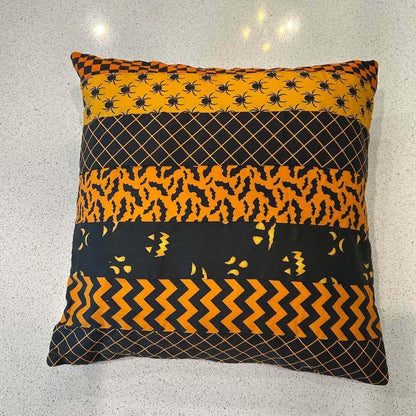 Halloween Throw Pillow - J Wecker Frisch Quilters 14" x 14" Pillow